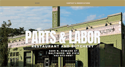 Desktop Screenshot of partsandlaborbutchery.com